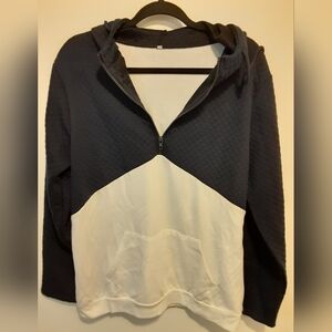 Women's Black and White Hoodie